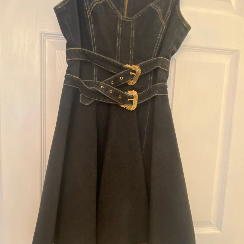 Authentic Versace Couture jean dress, size 4-6 US - Picture 11 of 16